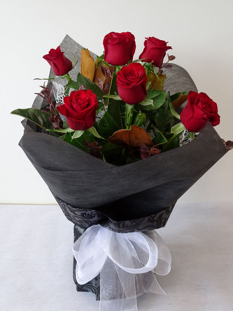 Half Dozen Red Rose Vox Morrisons Florist Auckland Fresh Flower