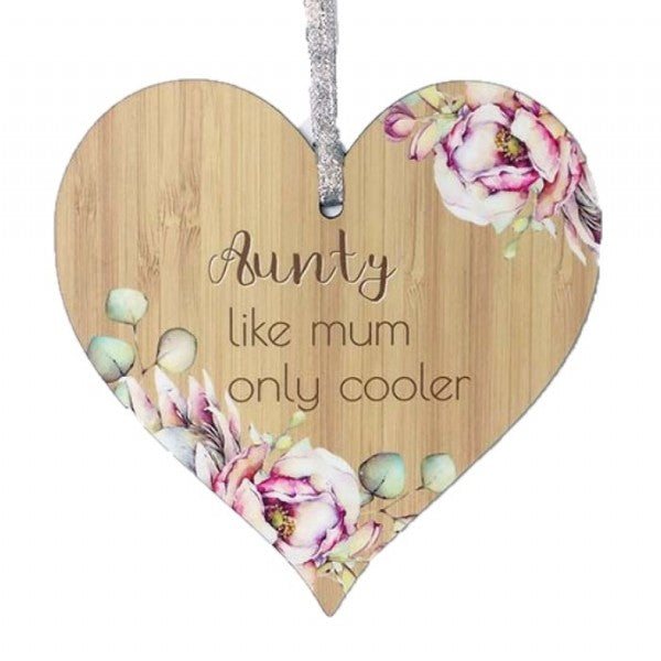 Bunch of Joy Hanging Heart - Angel, Aunty, Believe, Friends, Family, Home, Mum, Nanna, Sister