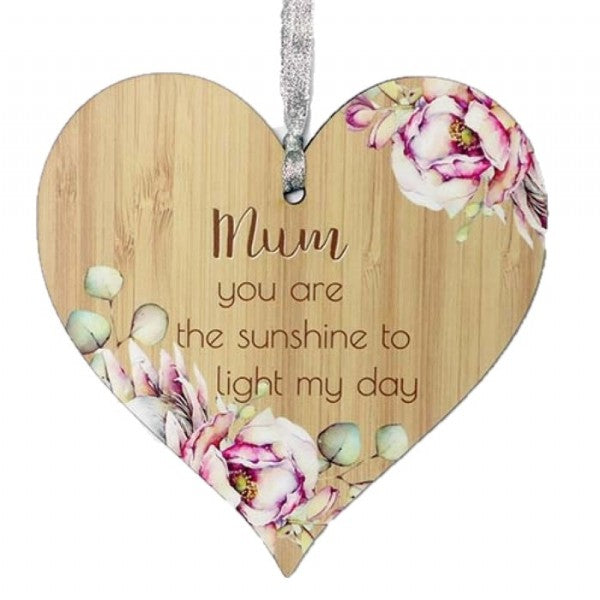 Bunch of Joy Hanging Heart - Angel, Aunty, Believe, Friends, Family, Home, Mum, Nanna, Sister