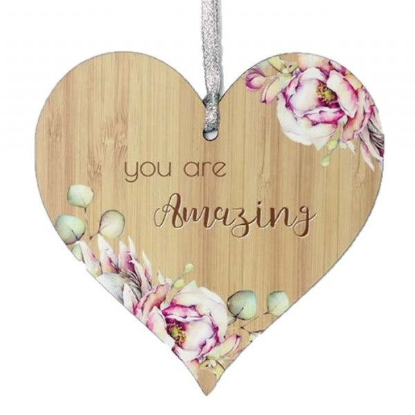 Bunch of Joy Hanging Heart - Angel, Aunty, Believe, Friends, Family, Home, Mum, Nanna, Sister