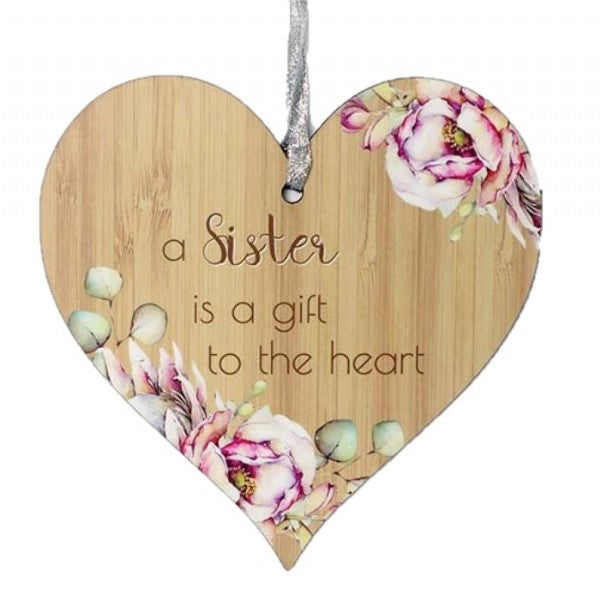 Bunch of Joy Hanging Heart - Angel, Aunty, Believe, Friends, Family, Home, Mum, Nanna, Sister