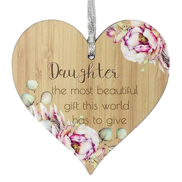 Bunch of Joy Hanging Heart - Angel, Aunty, Believe, Friends, Family, Home, Mum, Nanna, Sister